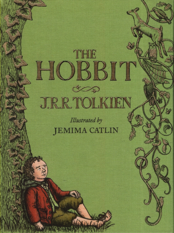 the hobbit illustrated edition cover by j.r.r tolkien and Jemima Catlin